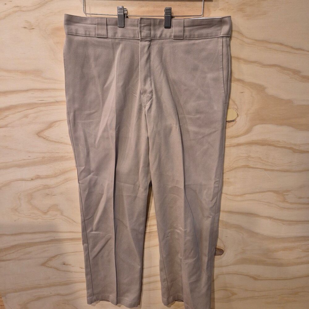 Dickies 874 Original Fit Work Pants Mens 35x30 Khaki Tan Uniform Chino